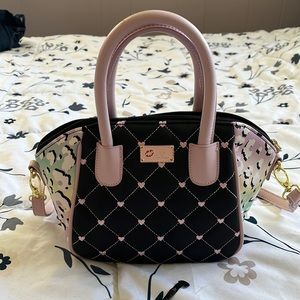 Small crossbody leopard hearts rainbow purse